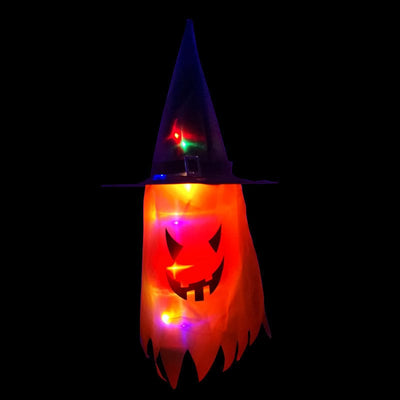 Halloween Holiday Cloth Art Ghost Decoration String Light Lanterns by Gamer Fresh