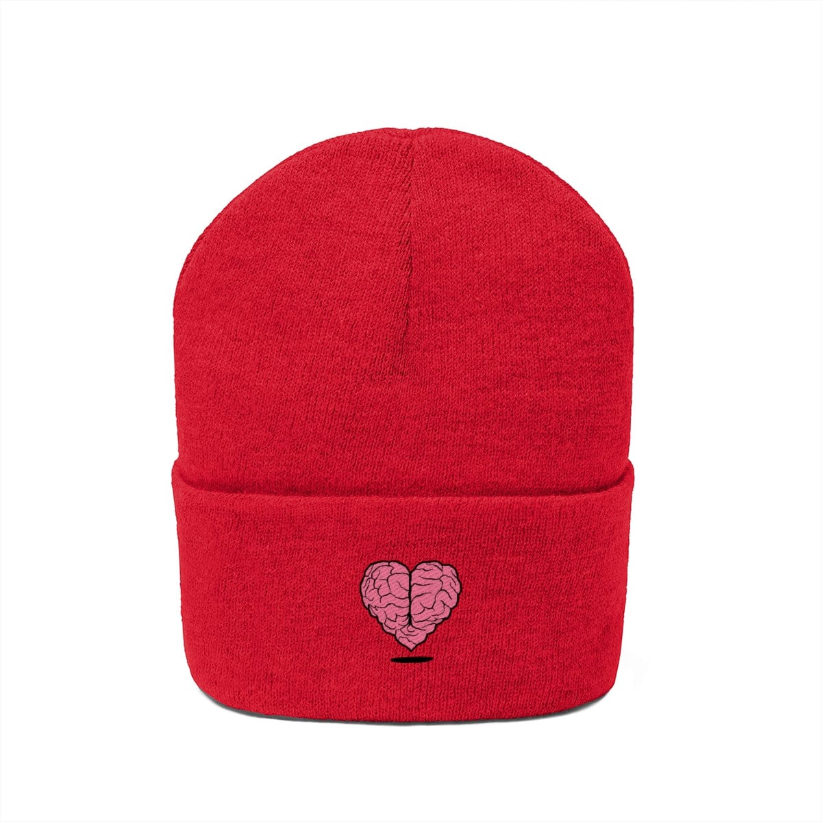 The Have Heart Neon Pink Knitted Beanie Hat