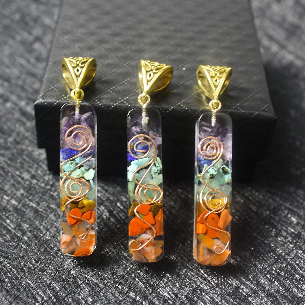 Gravel Seven Chakra Spirit Pendant by Gamer Fresh