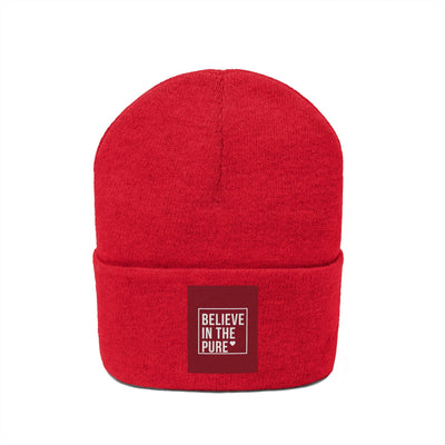 The Believe In Pure Love Heart Knitted Beanie Hat