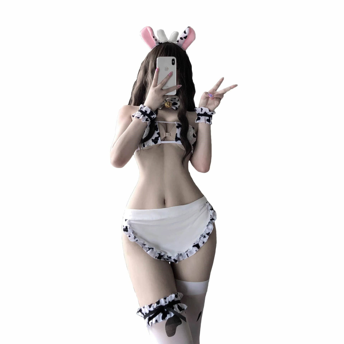 Women's Sexy Kitty Kat Maid Cosplay Lingerie Set