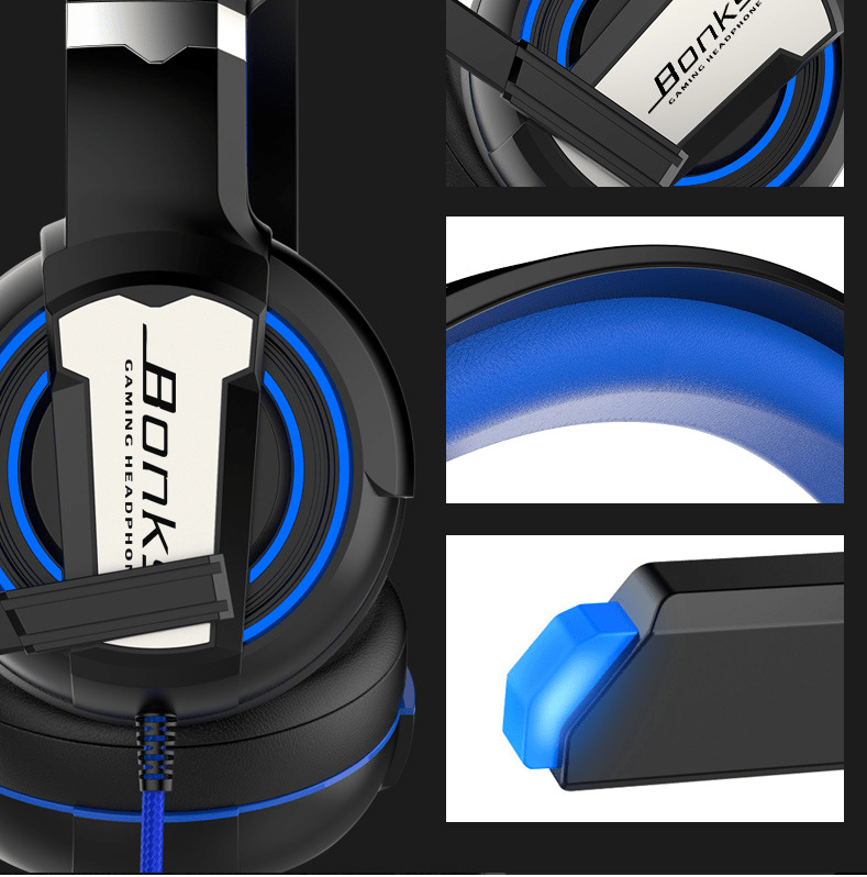 Bonks GX3-R E-Sports Wired Gaming Headset by Gamer Fresh