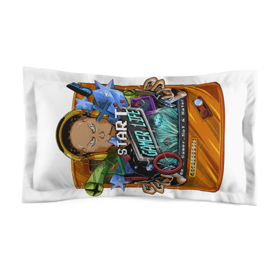 Player One Gamer Life | Microfiber White Pillow Sham