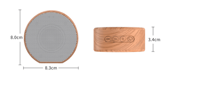 The "Modius BW90" Mini Wood Bluetooth Desktop Portable Speaker