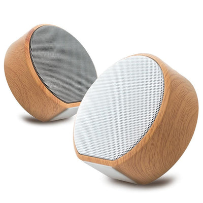 The "Modius BW90" Mini Wood Bluetooth Desktop Portable Speaker