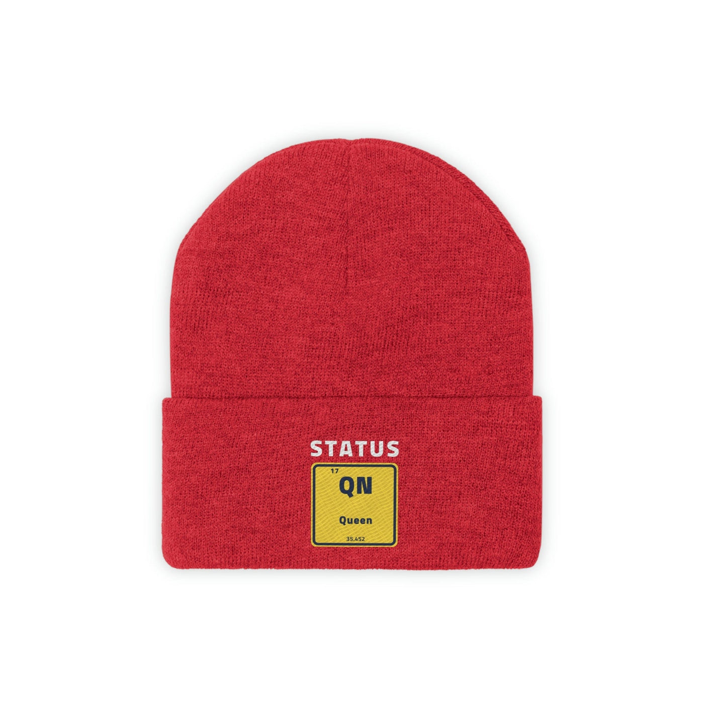 Queen Status Knitted Beanie Hat