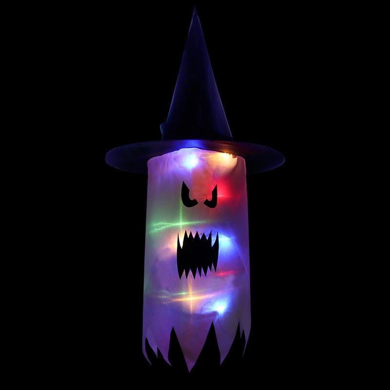 Halloween Holiday Cloth Art Ghost Decoration String Light Lanterns by Gamer Fresh