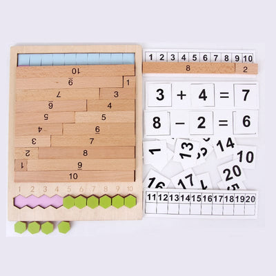 The "Math Right" Novelty Wooden Learning Set