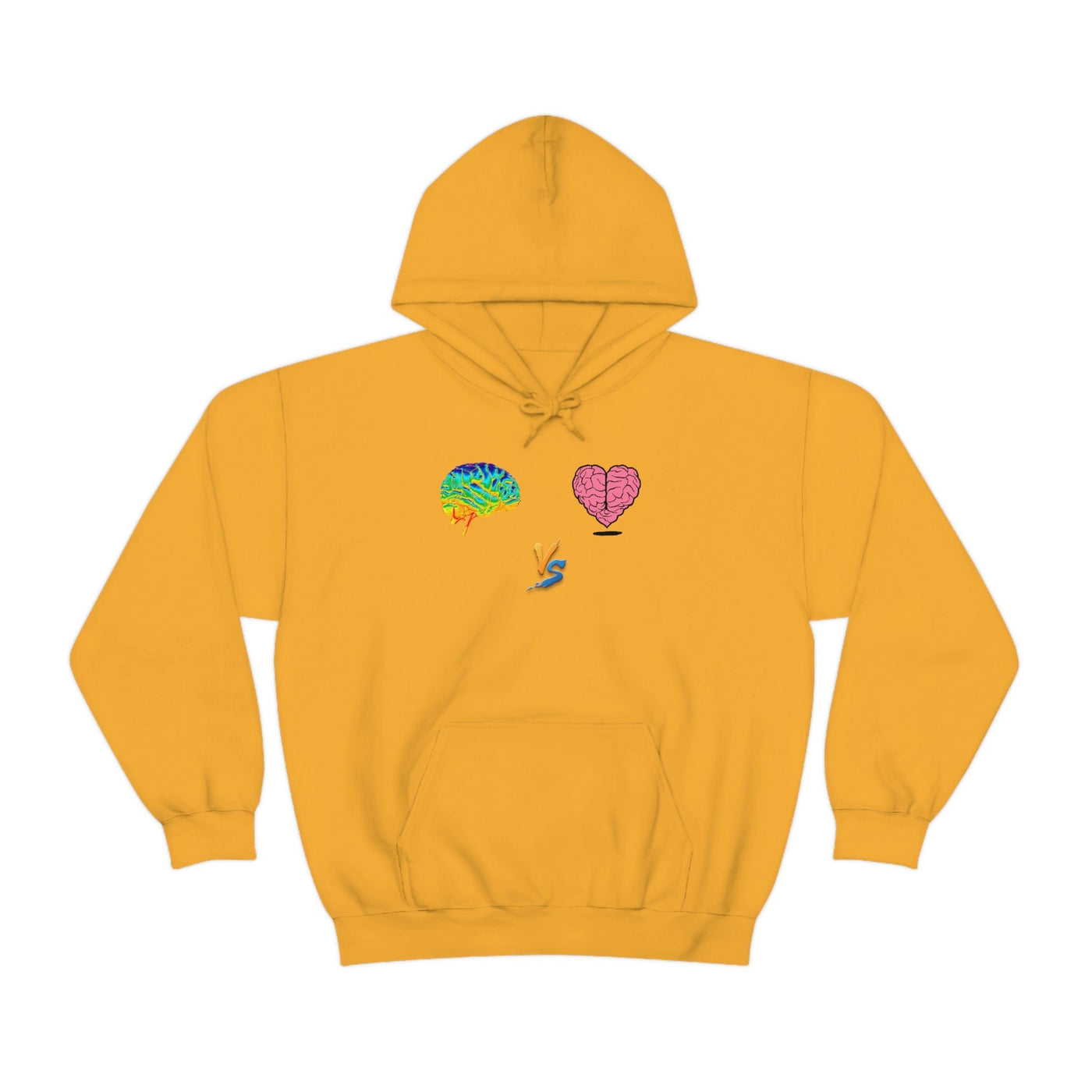 Gamer Fresh | Limited Edition Player Brain vs  Player Heart | Heavy Blend Unisex Hooded Sweatshirt