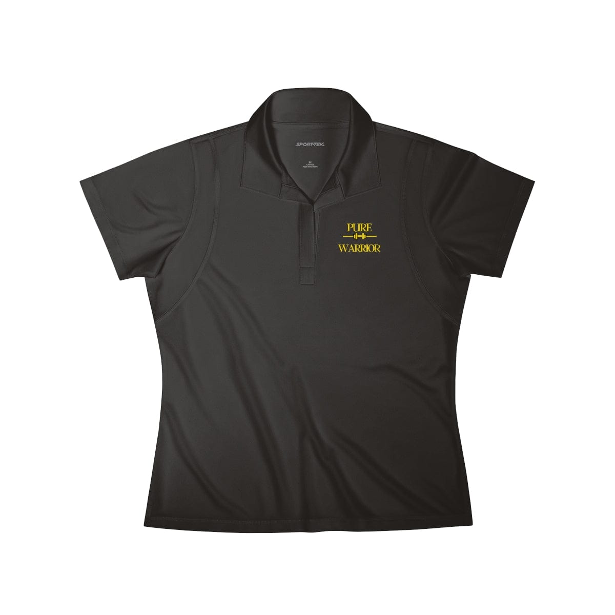 Women's Pure Warrior Black Polo Shirt