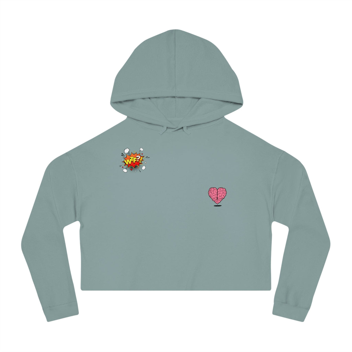 Gamer Fresh Exclusive |  WTF Is Love? | Women's Cropped Hooded Sweatshirt