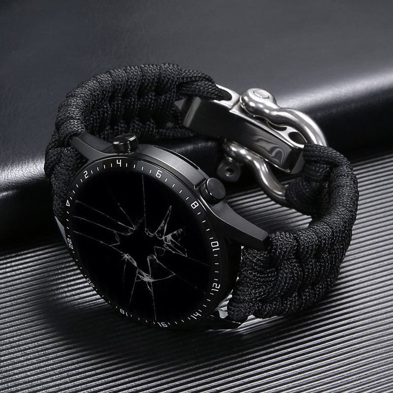 The "Nomad Aviator" Outdoor Paracord Braided Strap Watch