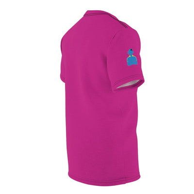 The All Magenta Premium Heart Energy Bar Unisex Cut & Sew T -Shirt