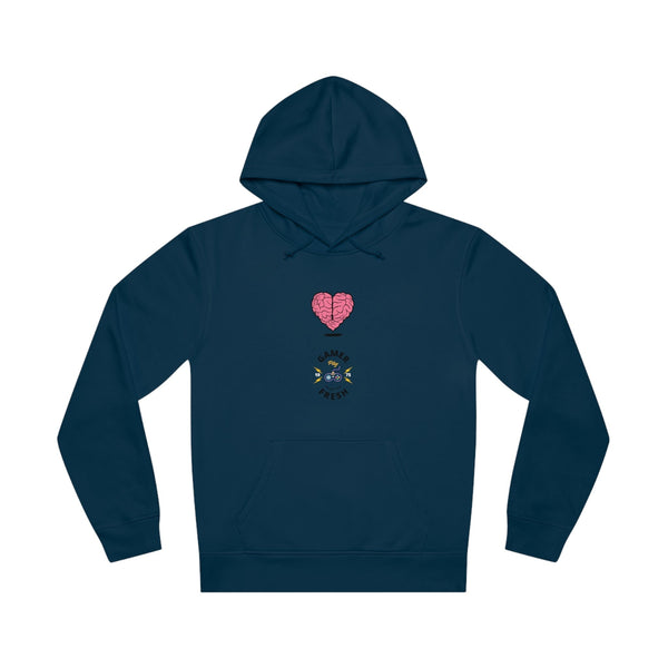 Gamer Fresh | Brainee All Heart | Unisex Drummer Hoodie | Black