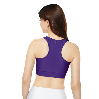 Gamer Fresh Limited Edition Gamer Life Fully Lined Padded Ladies Sports Bra | Purple