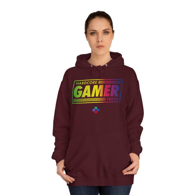 Gamer Fresh | Hardcore Fresh | Unisex College Hoodie