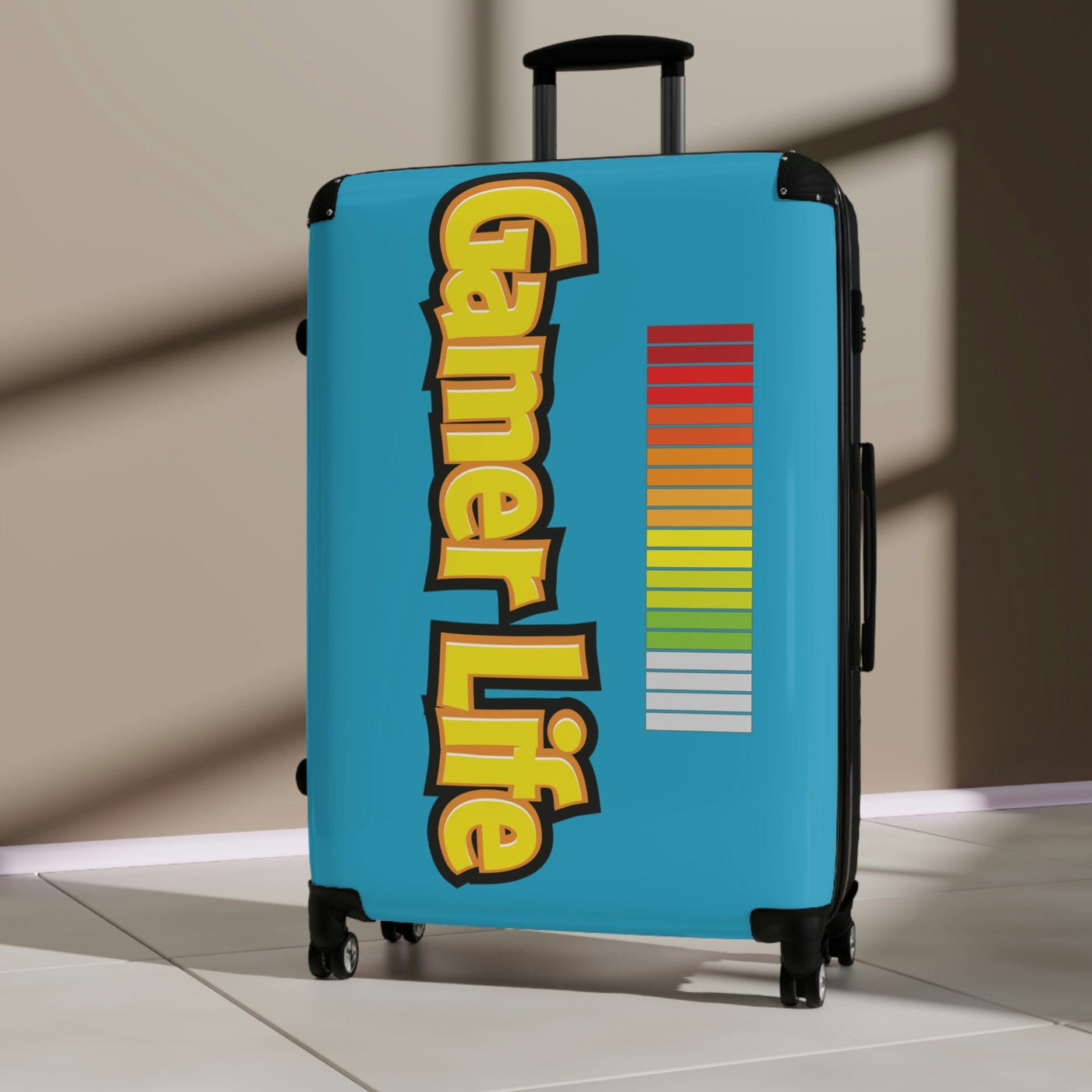 Gamer Fresh Journey's Premium On The Go Gaming Luggage Suitcase | Exclusive Turquoise Edition