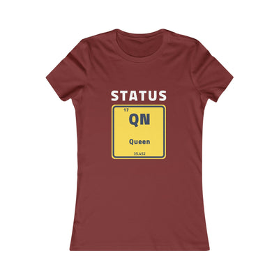 Women's The Status Queen Periodic Table Short Sleeve T Shirt *No Background*