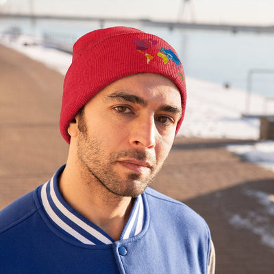 Gamer Fresh | The Big Big World | Black Knitted Beanie Hat