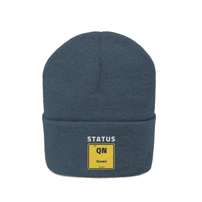 Queen Status Knitted Beanie Hat