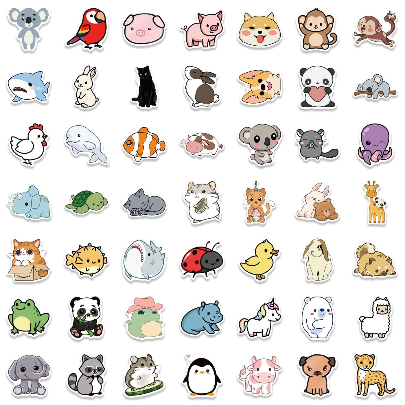 Graffiti Critter Stickers Cartoon Animal Sticker Collection by Gamer Fresh