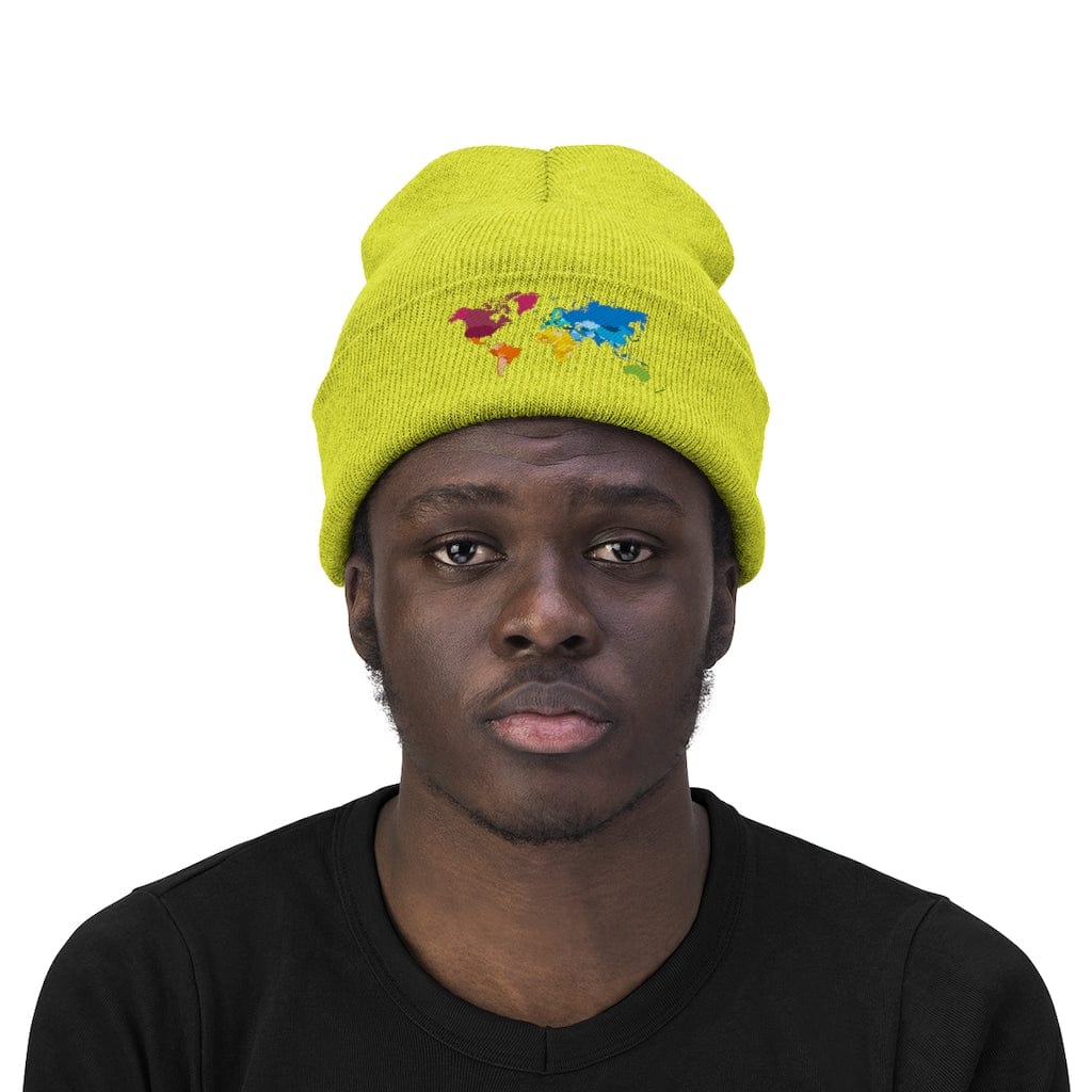 Gamer Fresh | The Big Big World | Black Knitted Beanie Hat