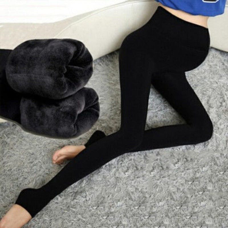 The "Northridge" Winter Velvet Fleece Maternity Leggings