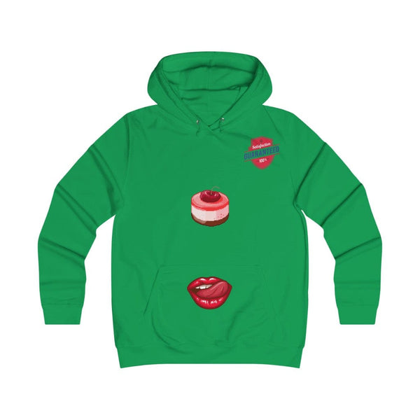 Gamer Fresh | Cake Guaranteed | Women's College Girlie Hoodie | Jet Black
