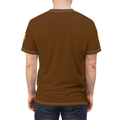 The All Premium Brown Tiger World Unisex Cut & Sew T-Shirt