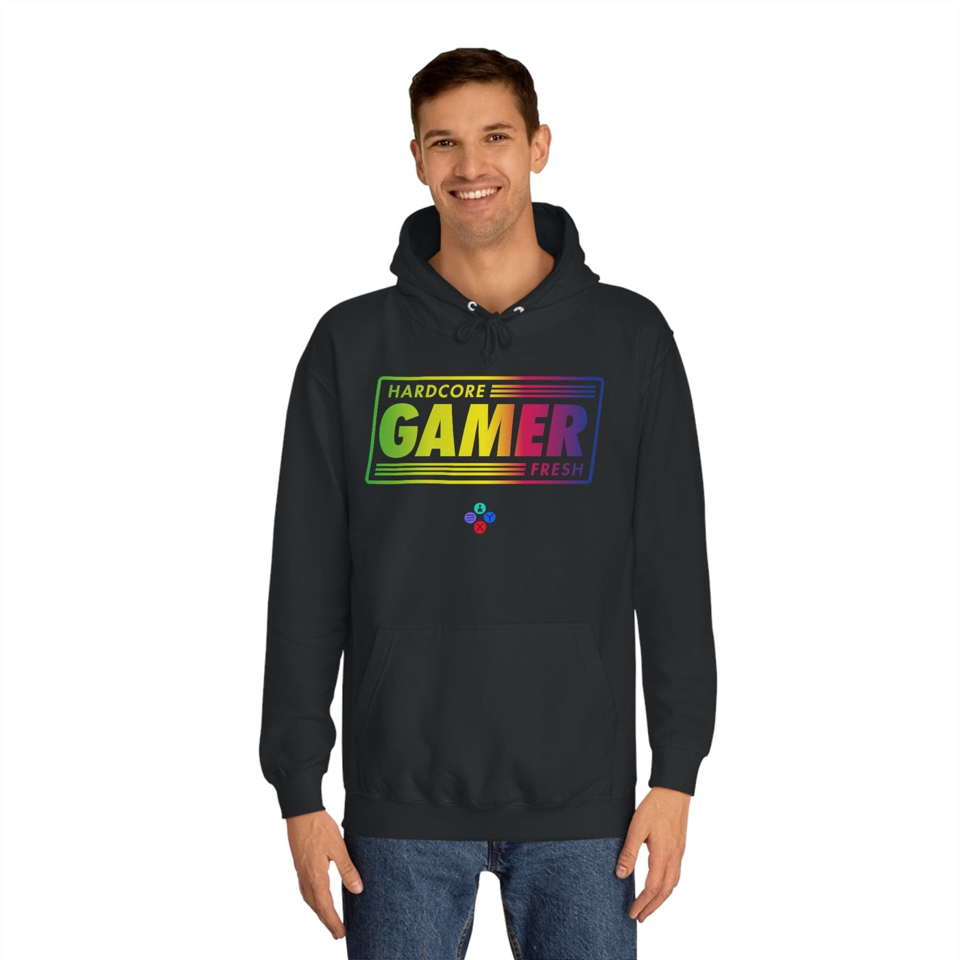 Gamer Fresh | Hardcore Fresh | Unisex College Hoodie