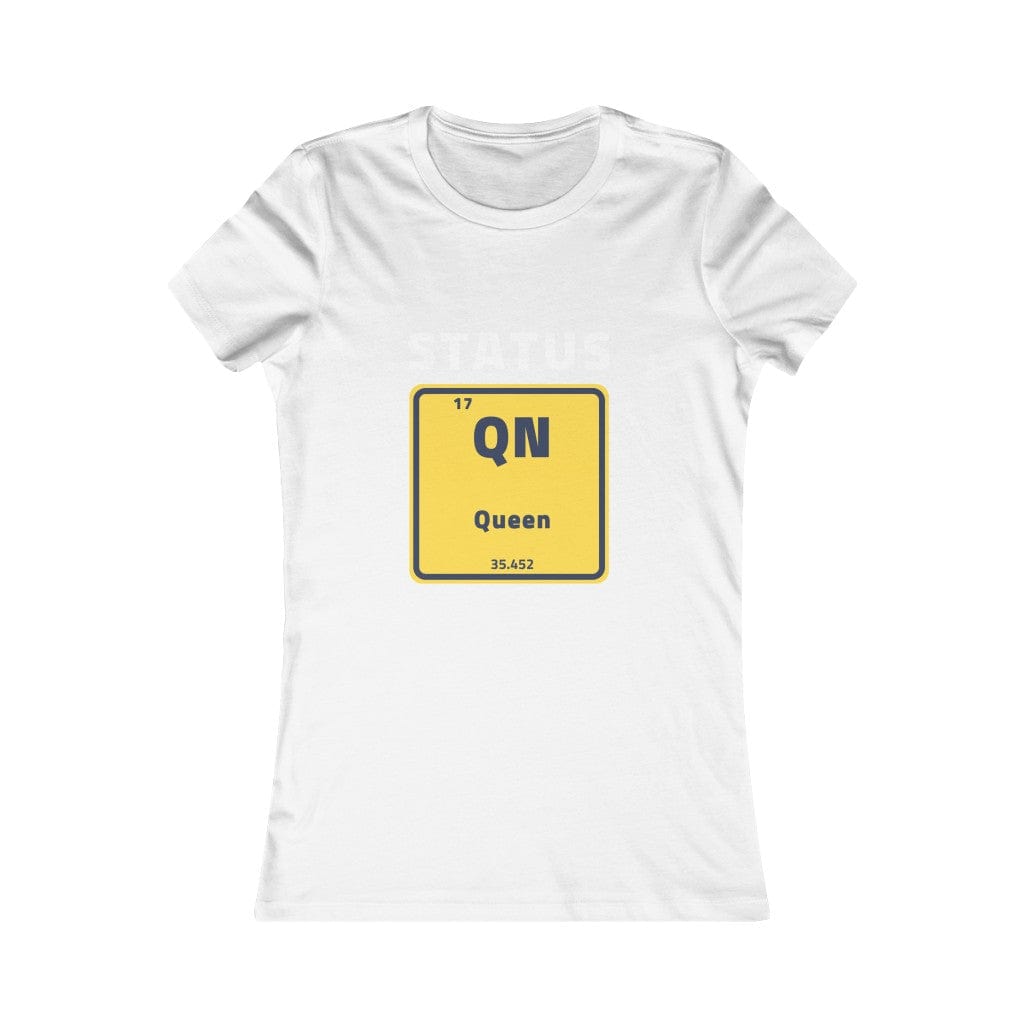 Women's The Status Queen Periodic Table Short Sleeve T Shirt *No Background*