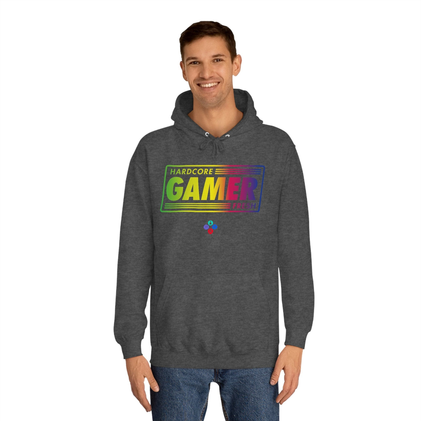 Gamer Fresh | Hardcore Fresh | Unisex College Hoodie