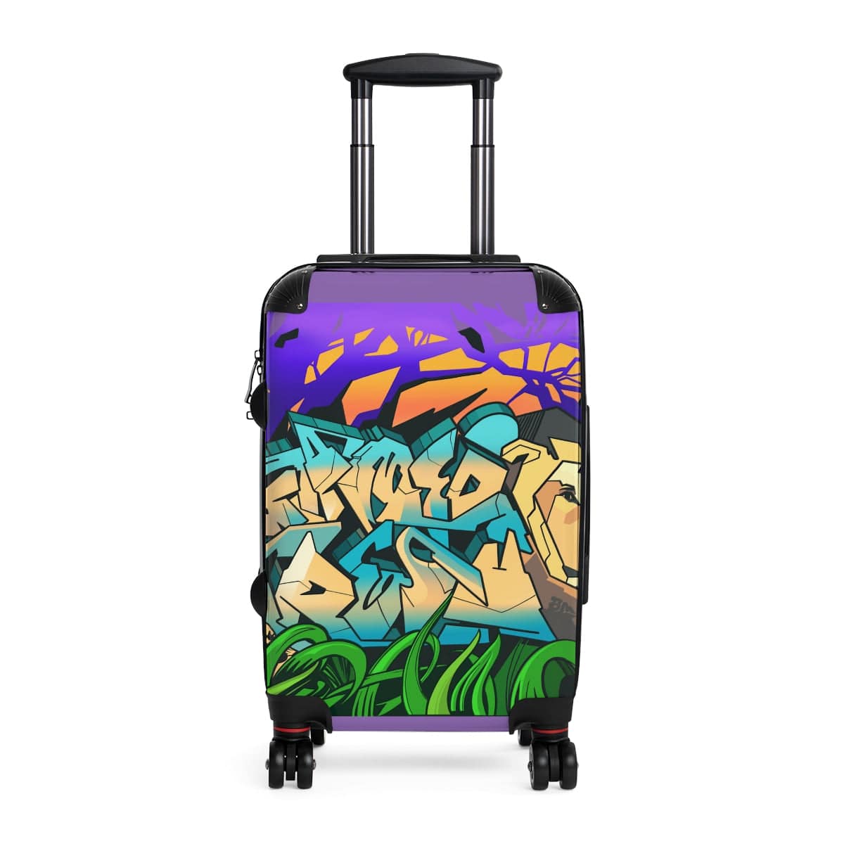 The Gamer Fresh Graffiti Streamer All Art Lion | NYC Mural | Purple Grape Cabin Suitcase