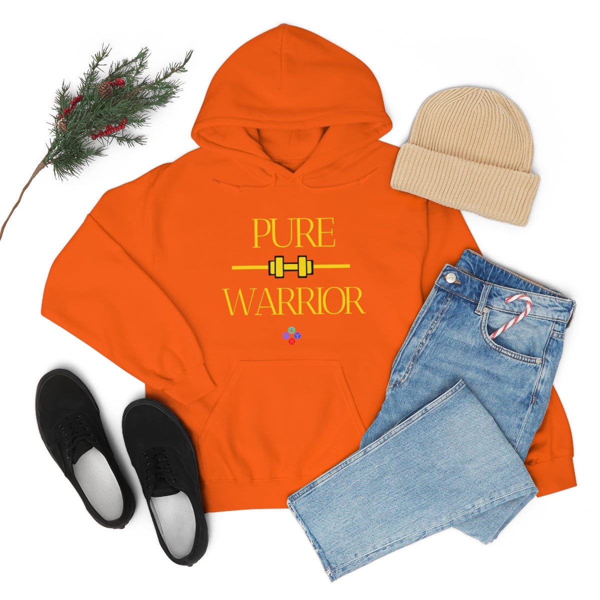 Gamer Fresh | Pure Warrior Player | Heavy Cotton Blend | Unisex Hooded Sweatshirt