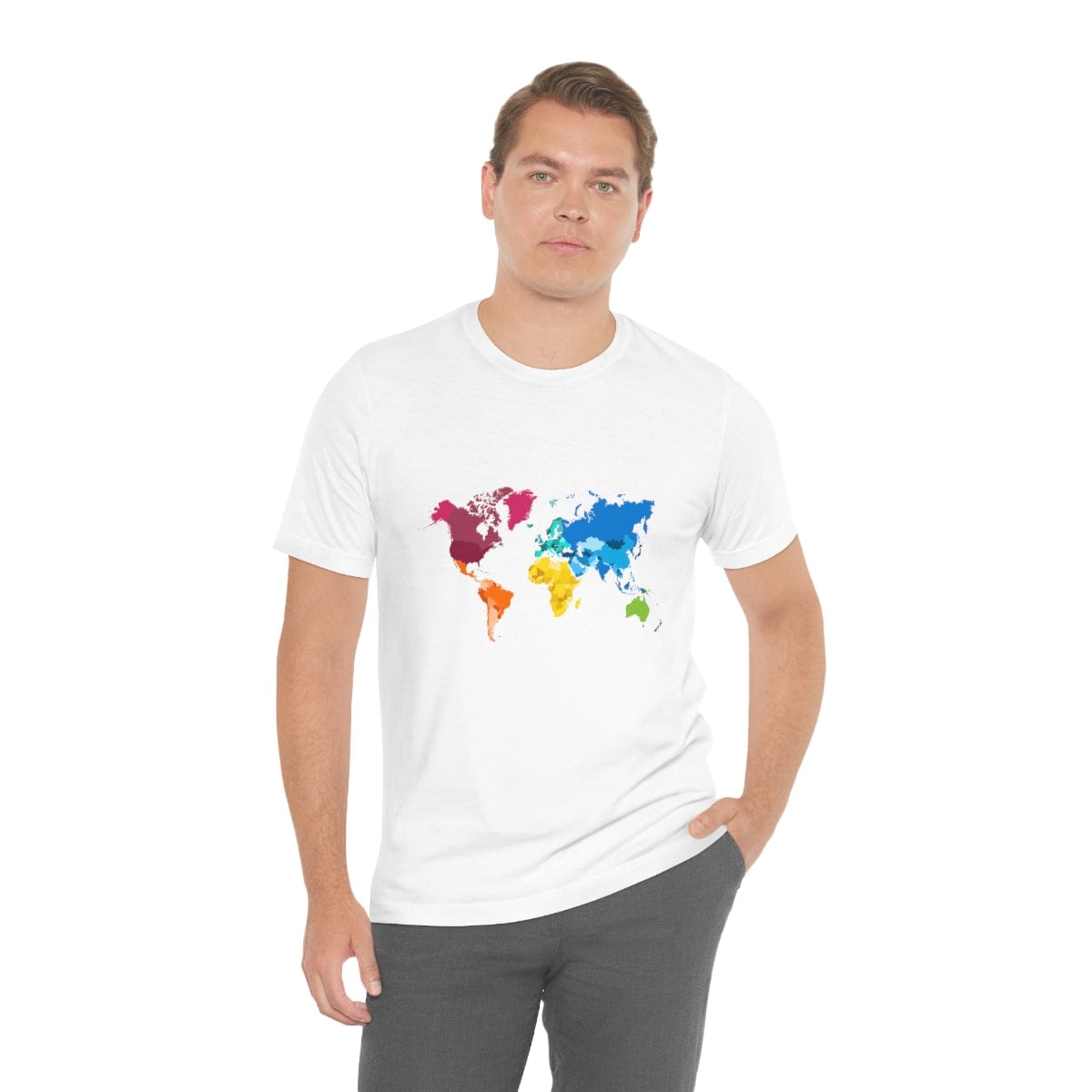 All Premium World Brain White T-Shirt