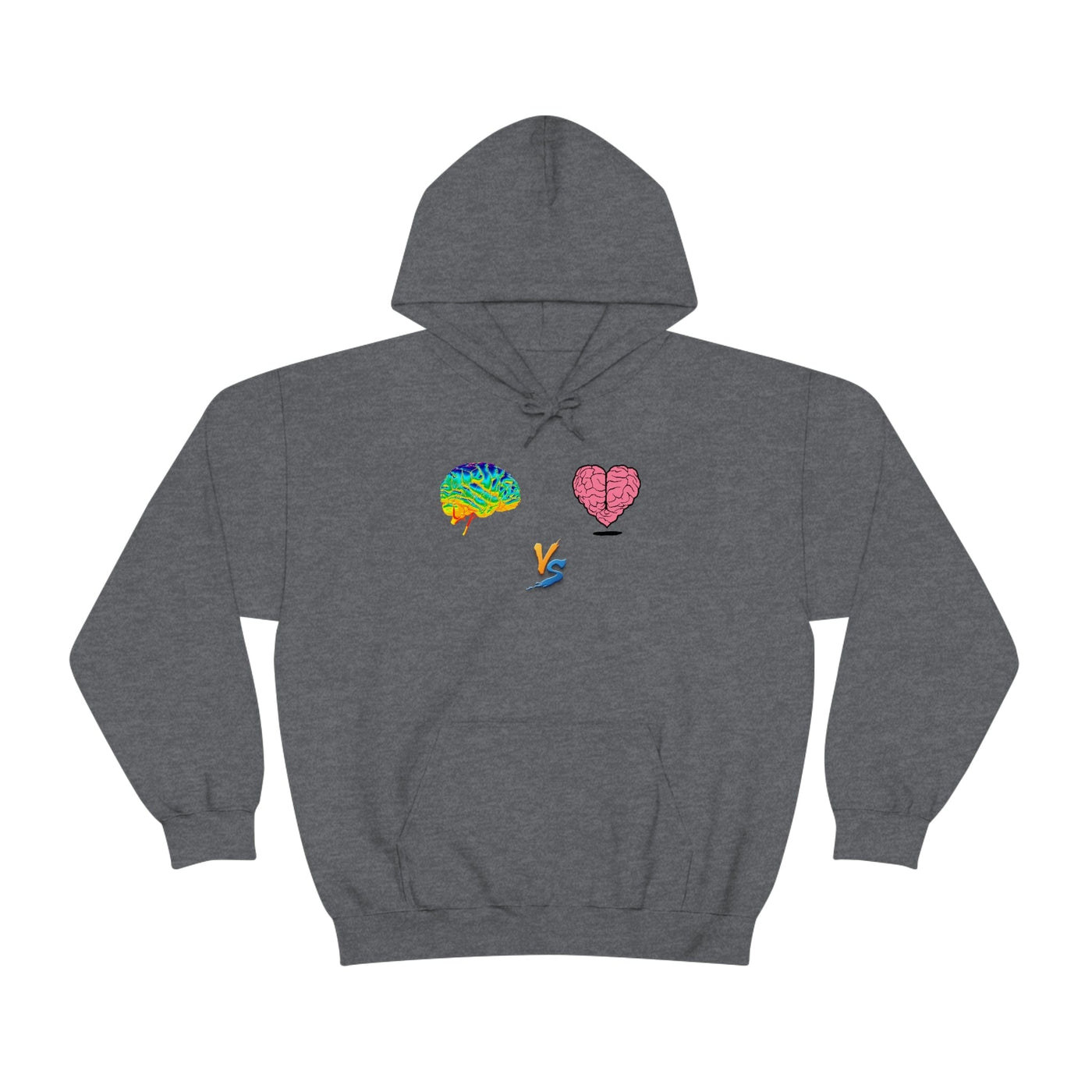 Gamer Fresh | Limited Edition Player Brain vs  Player Heart | Heavy Blend Unisex Hooded Sweatshirt