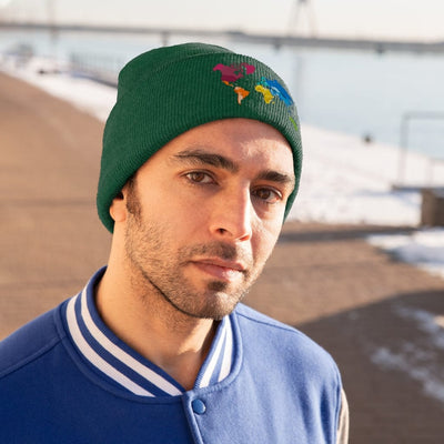 Gamer Fresh | The Big Big World | Black Knitted Beanie Hat