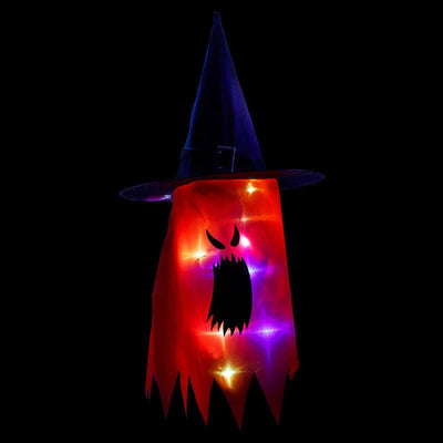 Halloween Holiday Cloth Art Ghost Decoration String Light Lanterns by Gamer Fresh