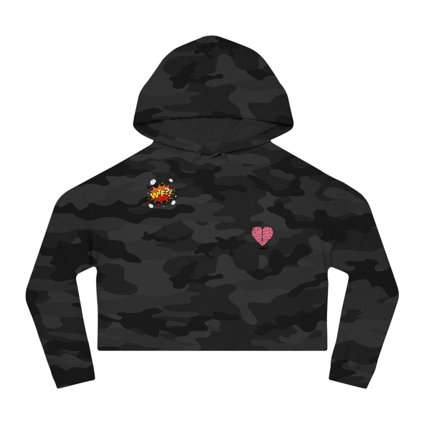 Gamer Fresh Exclusive |  WTF Is Love? | Women's Cropped Hooded Sweatshirt