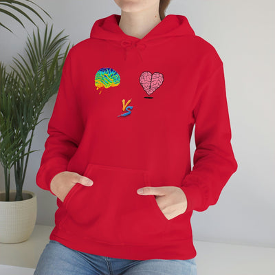 Gamer Fresh | Limited Edition Player Brain vs  Player Heart | Heavy Blend Unisex Hooded Sweatshirt