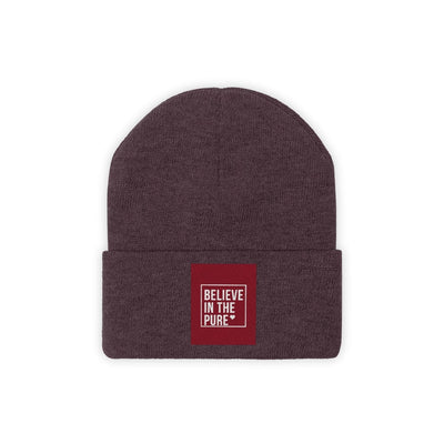 The Believe In Pure Love Heart Knitted Beanie Hat