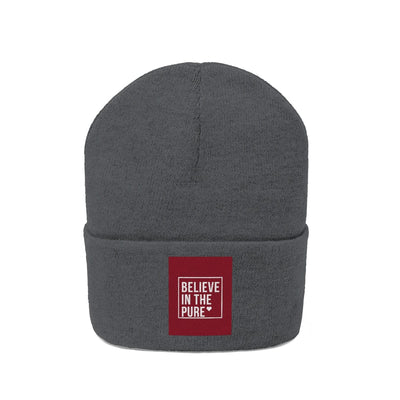 The Believe In Pure Love Heart Knitted Beanie Hat