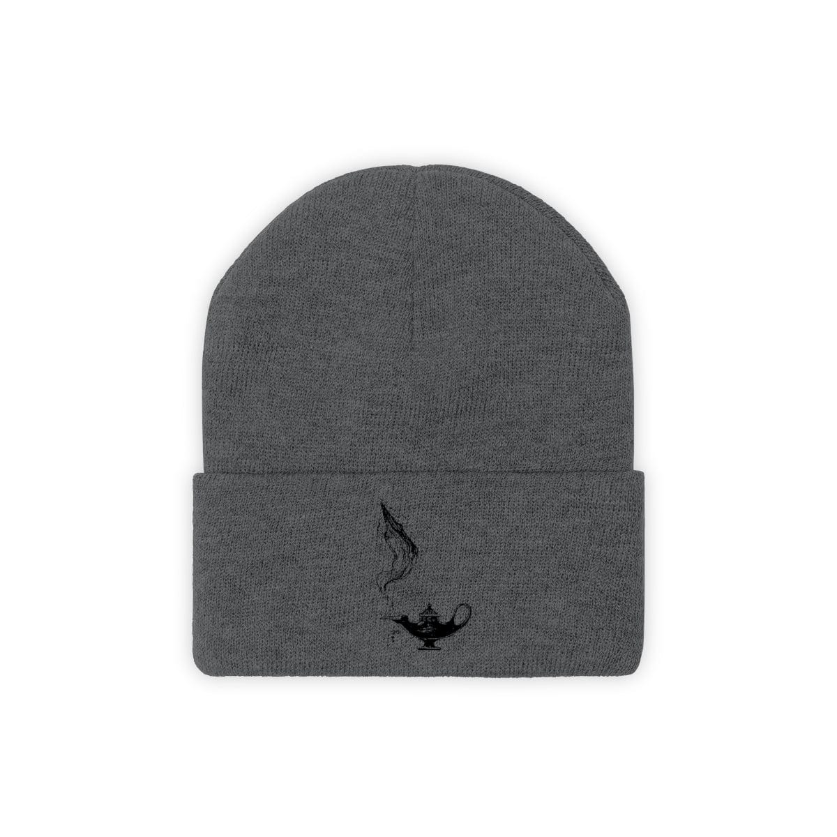 Wish A Wish Knitted Grey/Black Beanie Hat