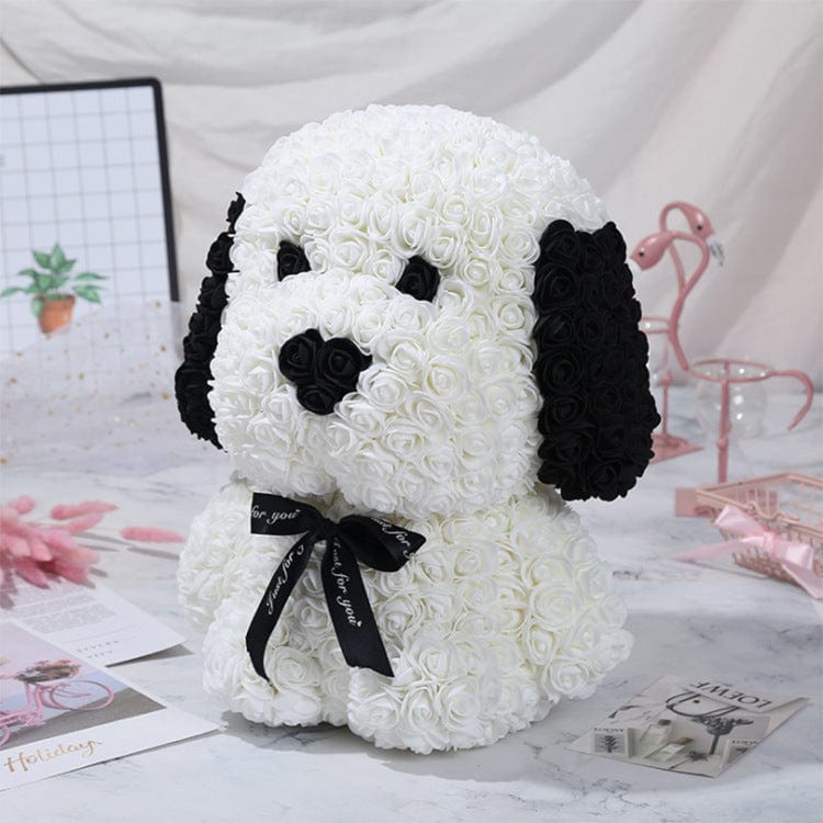 The Rose Dog Teddy Bear Flower Bouquet