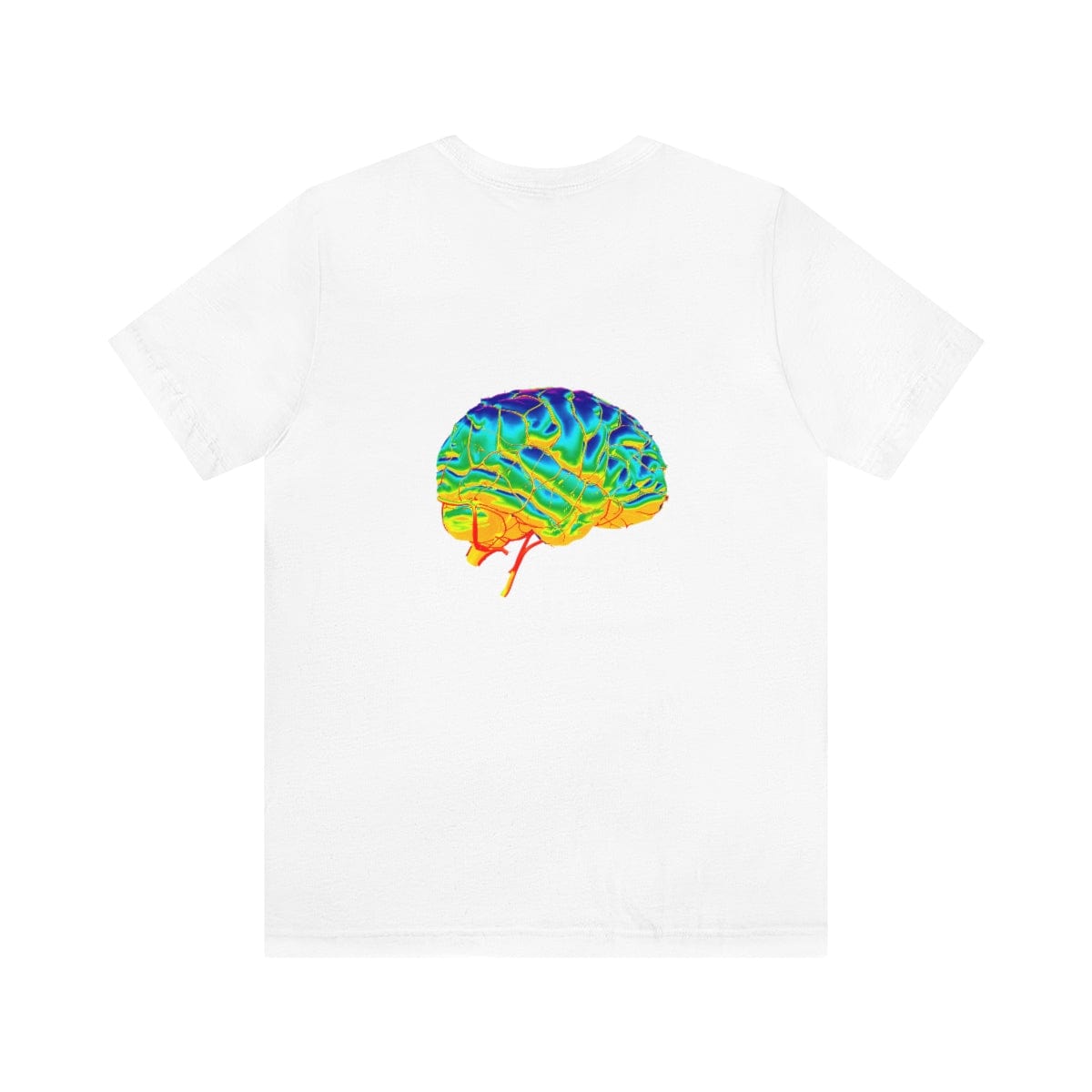 All Premium World Brain White T-Shirt