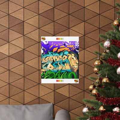 The Gamer Fresh Graffiti | Streamer All Art Lion | Premium Matte Vertical Poster