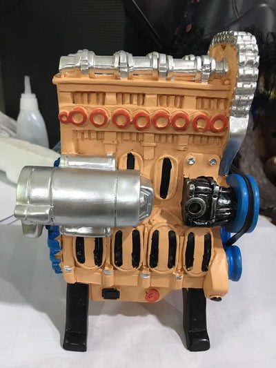 The "Engine Kingz" Home Resin Model Kit Car Engine