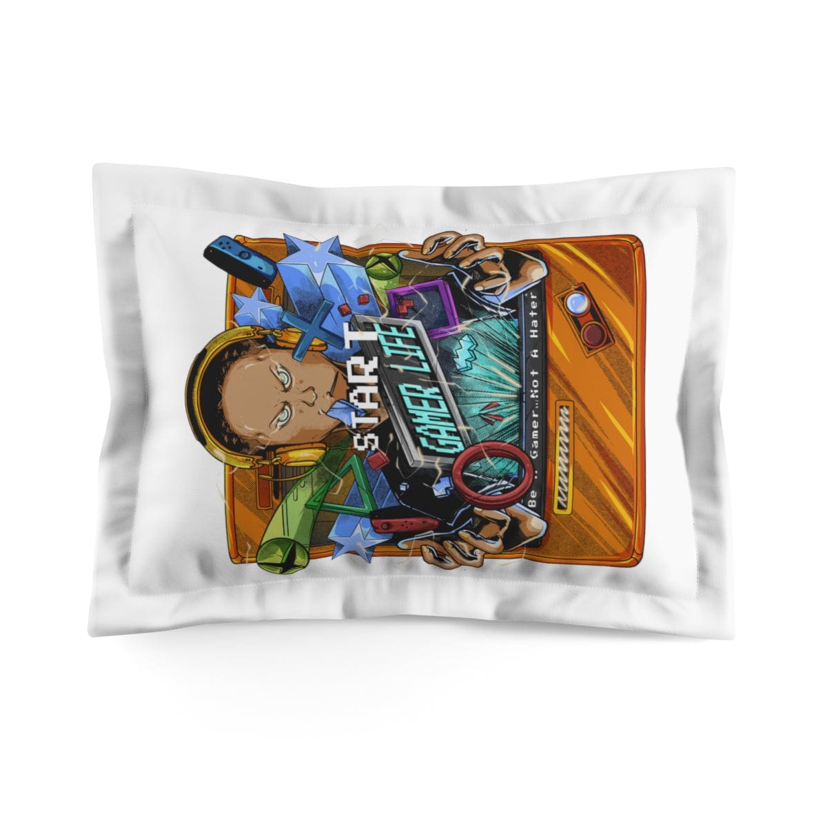 Player One Gamer Life | Microfiber White Pillow Sham