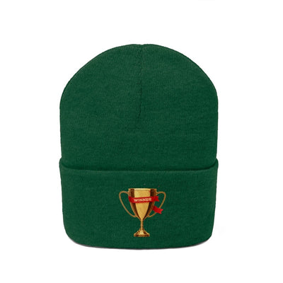 The Gamer Life Trophy Winner Graphite Heather Knitted Beanie Hat