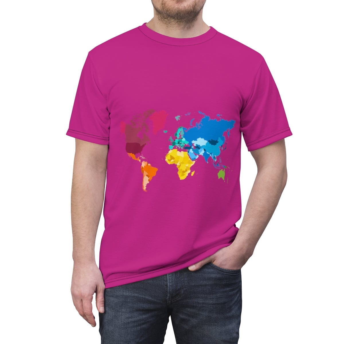 The All Premium Heliconia Tiger World Unisex Cut & Sew T-Shirt